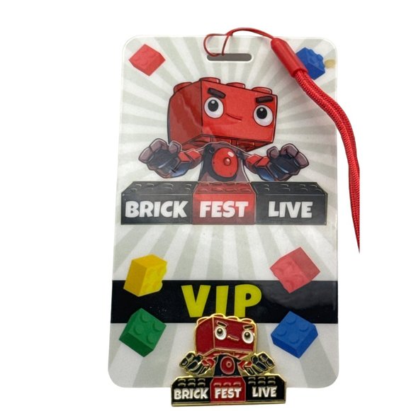 Collectible Brick Fest Live VIP Pass and Collectors Pin - Picture 2 of 3